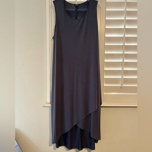NIC+ZOE Dark Gray Sleeveless High Low Sundress